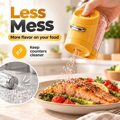 Adjustable Push-Control Seasoning Shaker
