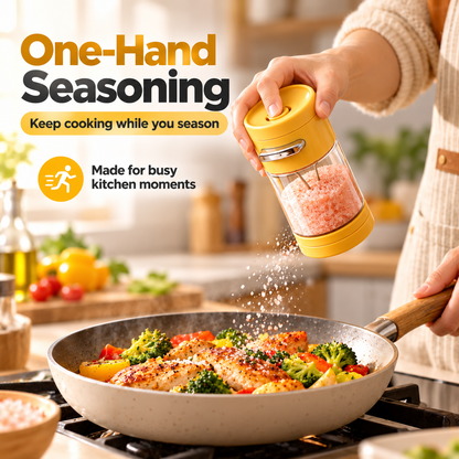 Adjustable Push-Control Seasoning Shaker