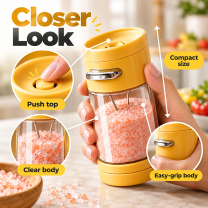Adjustable Push-Control Seasoning Shaker