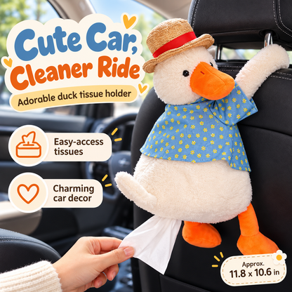 🦆Cute Duck Car Tissue Holder