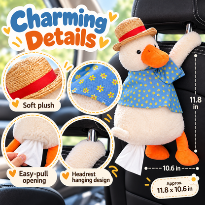 🦆Cute Duck Car Tissue Holder