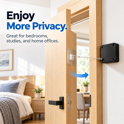 Pull cord automatic door closer