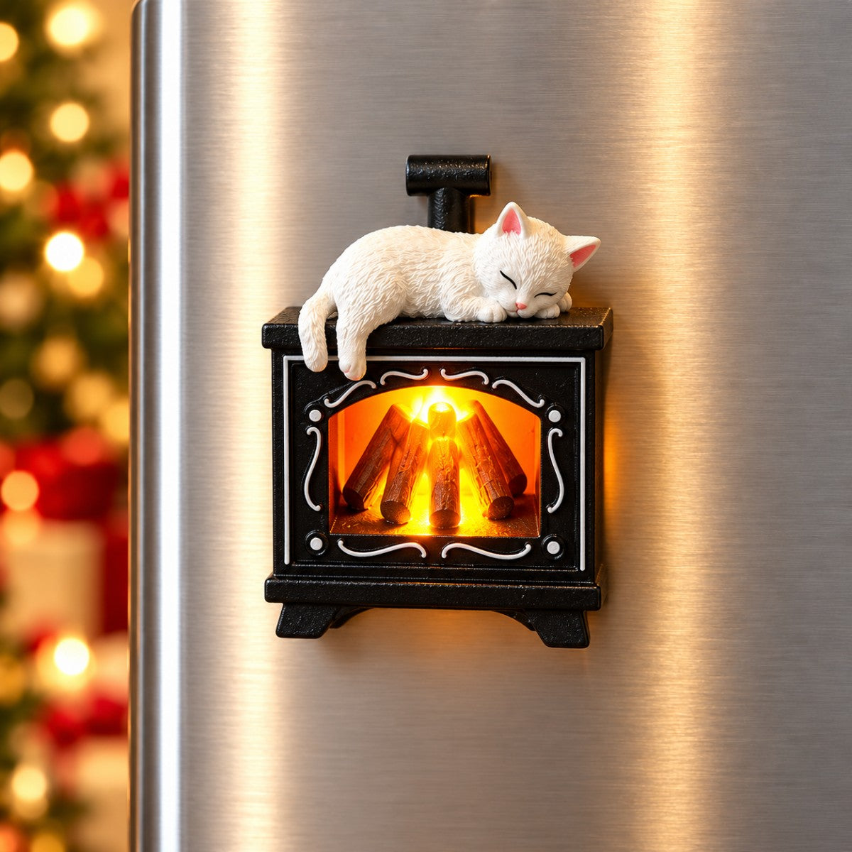 🎅 Christmas Refrigerator Magnets – 3D Resin Holiday Decorations
