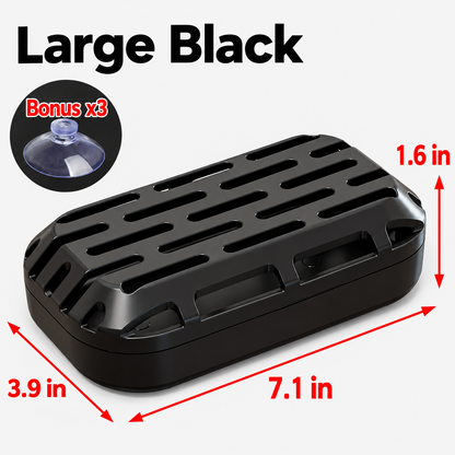 🐢Turtle Tank Poop Collector – Aquarium Waste Cleaner Box with Strong Suction Cups 🧼