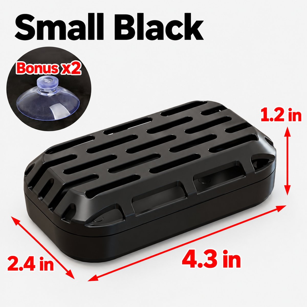 🐢Turtle Tank Poop Collector – Aquarium Waste Cleaner Box with Strong Suction Cups 🧼