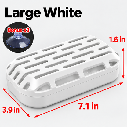 🐢Turtle Tank Poop Collector – Aquarium Waste Cleaner Box with Strong Suction Cups 🧼