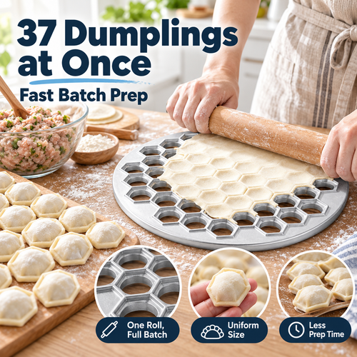🥟37-Hole Quick Dumpling Maker | Make 37 Perfect Dumplings in Minutes