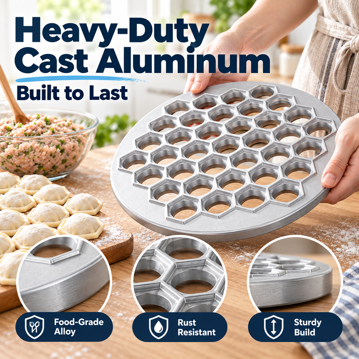 🥟37-Hole Quick Dumpling Maker | Make 37 Perfect Dumplings in Minutes