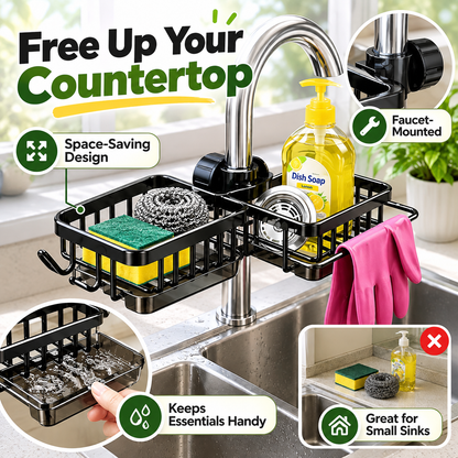 🧽 Over-Faucet Sink Organizer – Save Counter Space & Keep Your Sink Clutter-Free 🏡💚