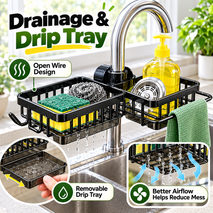 🧽 Over-Faucet Sink Organizer – Save Counter Space & Keep Your Sink Clutter-Free 🏡💚