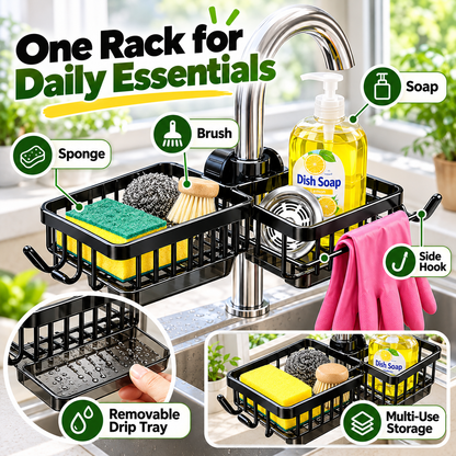 🧽 Over-Faucet Sink Organizer – Save Counter Space & Keep Your Sink Clutter-Free 🏡💚