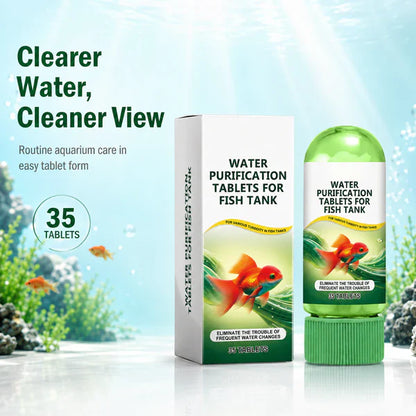 🧪The crystal-clear aquarium purification tablets