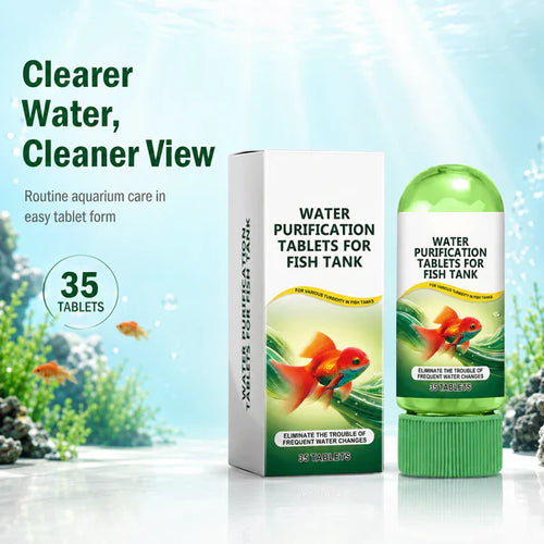 🧪The crystal-clear aquarium purification tablets