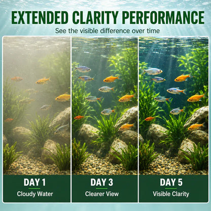 🧪The crystal-clear aquarium purification tablets
