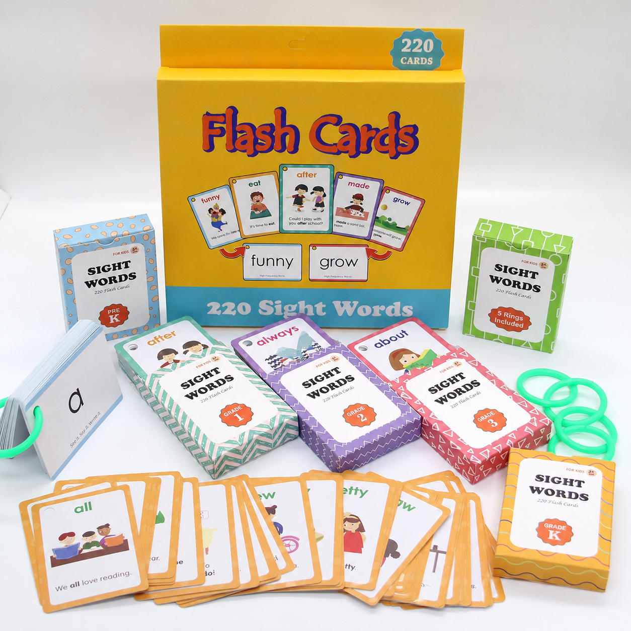 📚Phonics Flash Cards for Learning to Read