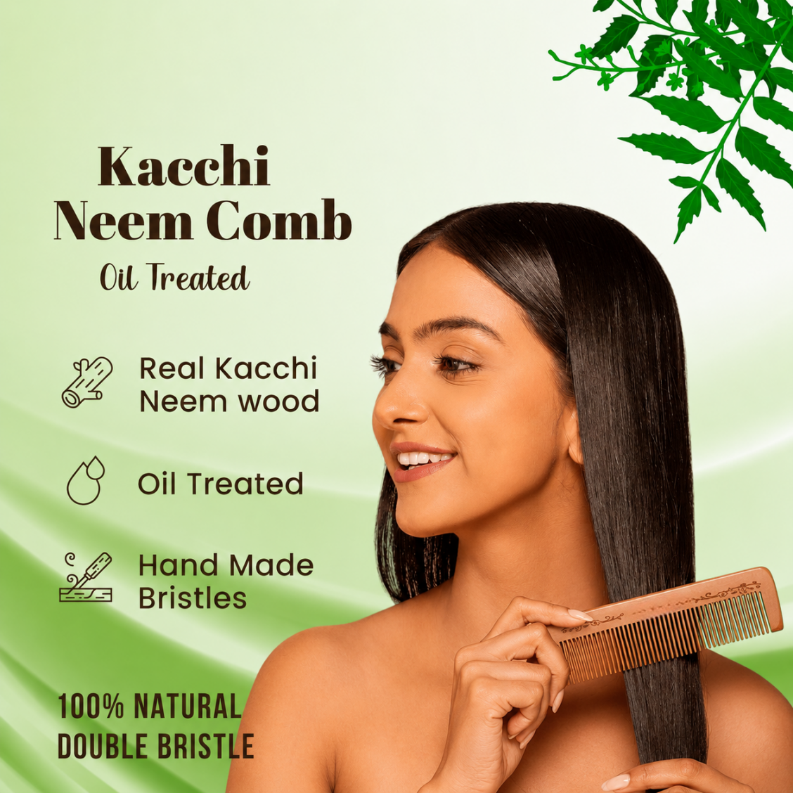 🧘🍑 Pressure Relief Peachwood Massage Comb