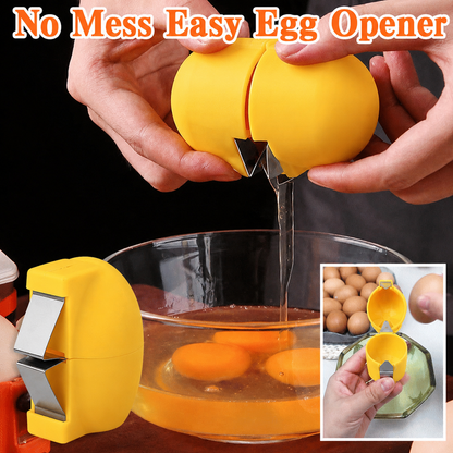 🍳Manual Egg Shell Opener - Fast Egg Shell Remover with Stainless Steel Cutter, No-Mess Kitchen Gadget