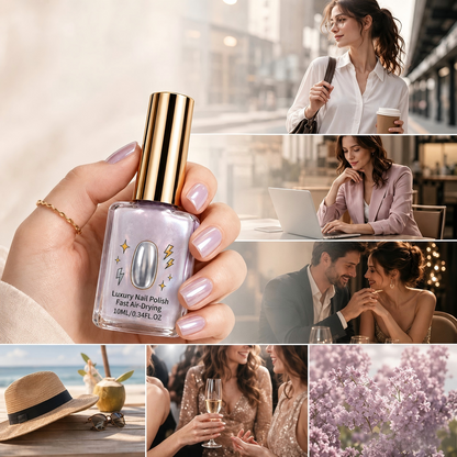 💅Lilac Glossy Mirror Fast Dry Nail Strengthener
