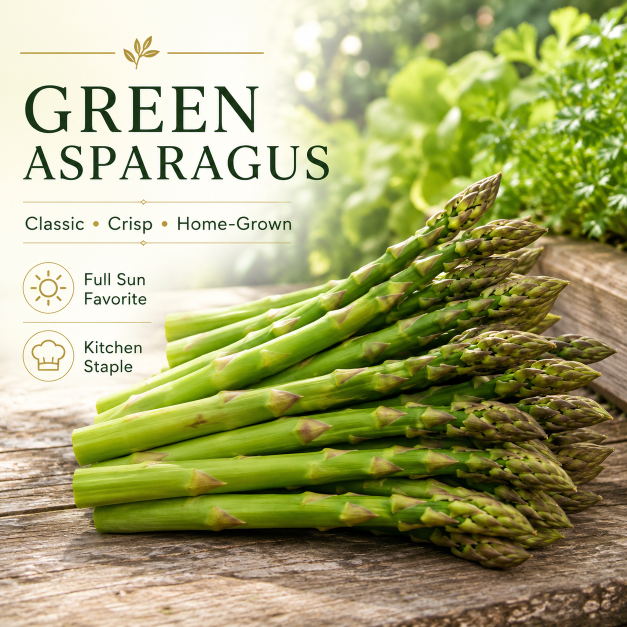 🌿Four Seasons Asparagus Mary Washington Seeds – Perennial, Tender, Nutrient