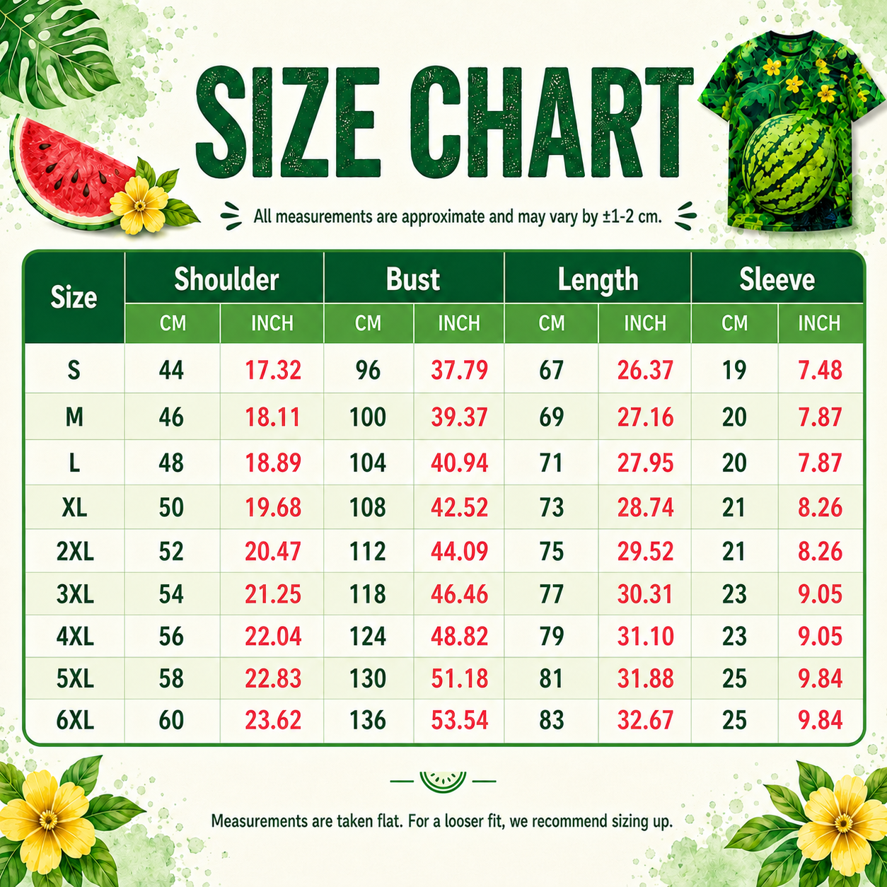 Creative Watermelon Print Men's Casual Sporty T-Shirt