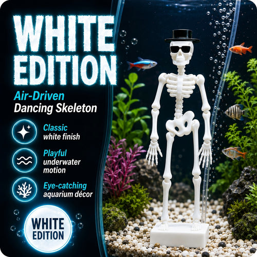 Air-Driven Dancing Skeleton Aquarium Ornament