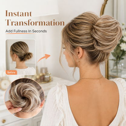 Buy three get one free✨ Messy Hair Bun Scrunchie— 7 Colors Available, Effortless Volume & Instant Updo Style 💁‍♀️