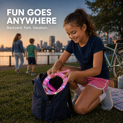 🌟Vibrant Glowing Skipping Rope – Make Night Workouts & Playtime Fun! 💫