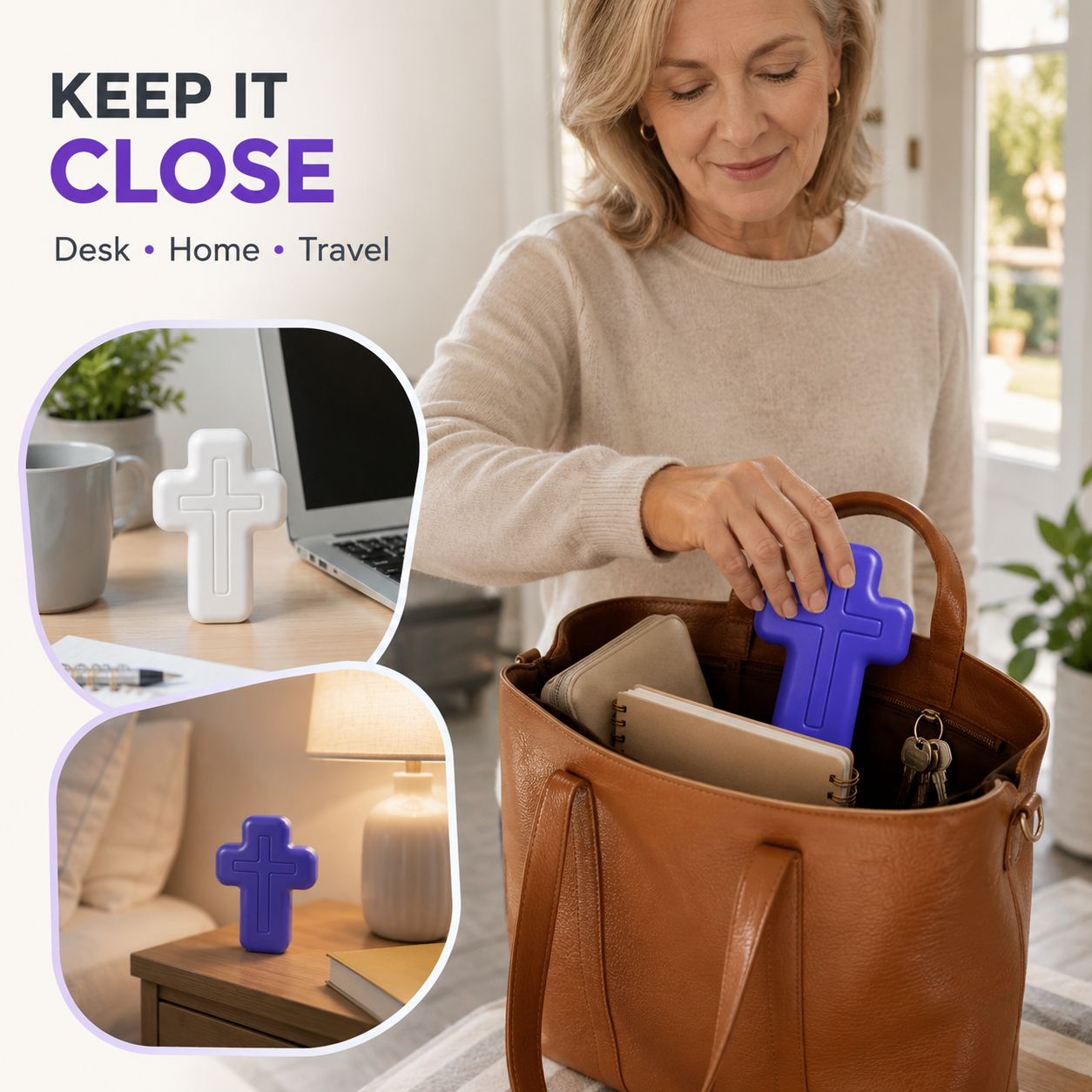 ✝️ Faith-Inspired Cross Squishy – Soft, Odor-Free & Satisfying Squeeze Toy