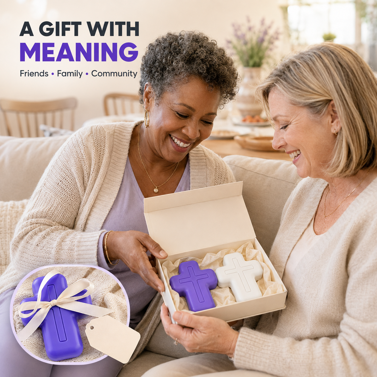 ✝️ Faith-Inspired Cross Squishy – Soft, Odor-Free & Satisfying Squeeze Toy