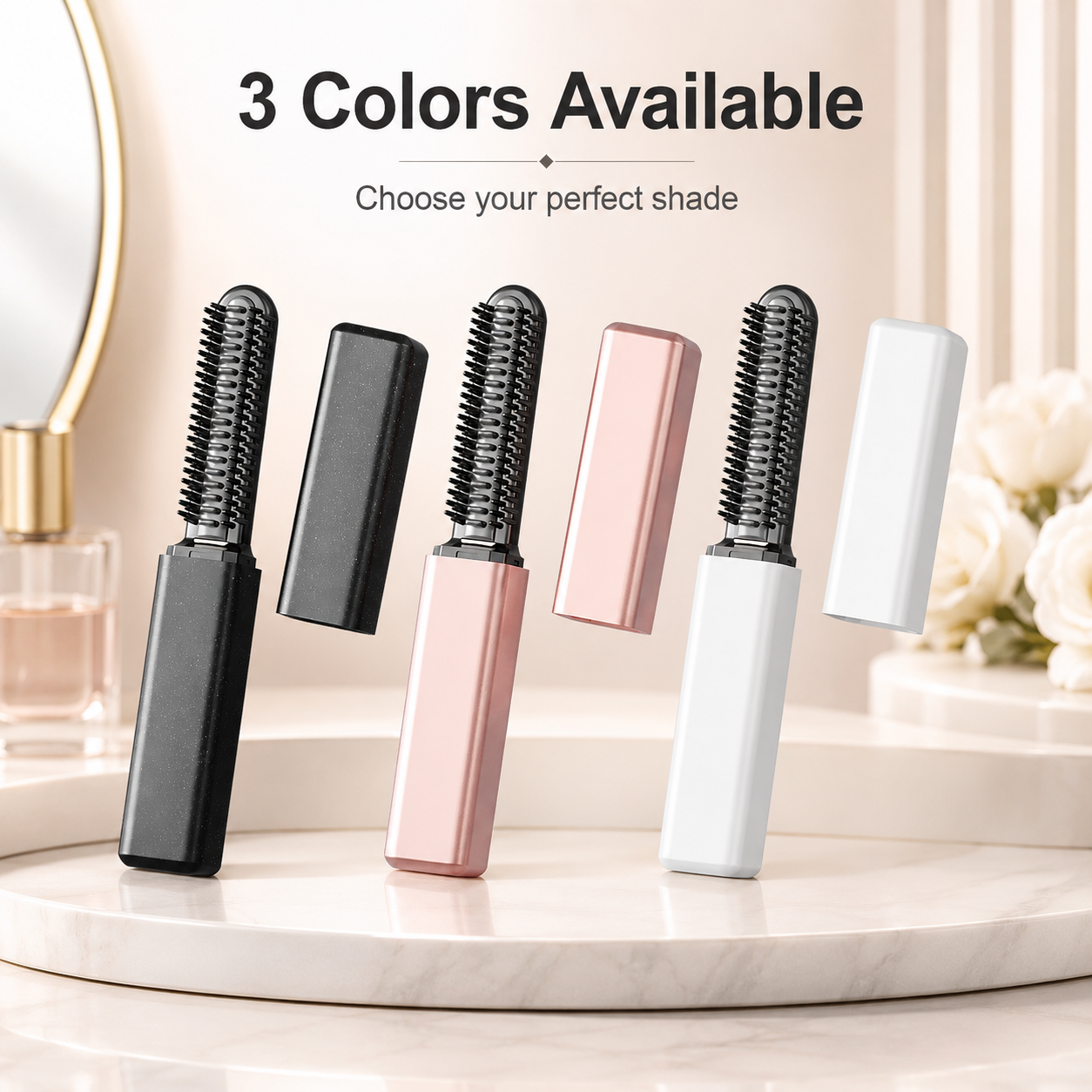🔥 Portable Wireless Mini Bang Heated Styling Comb ⚡ — 3 Seconds Fringe Straightening & Touch-Up! ✨