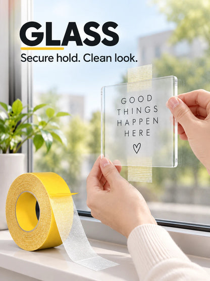 🏠 Multi-Surface Fiber Mesh Tape – Strong Hold for Carpets, Rugs & Home Decor 🛠️