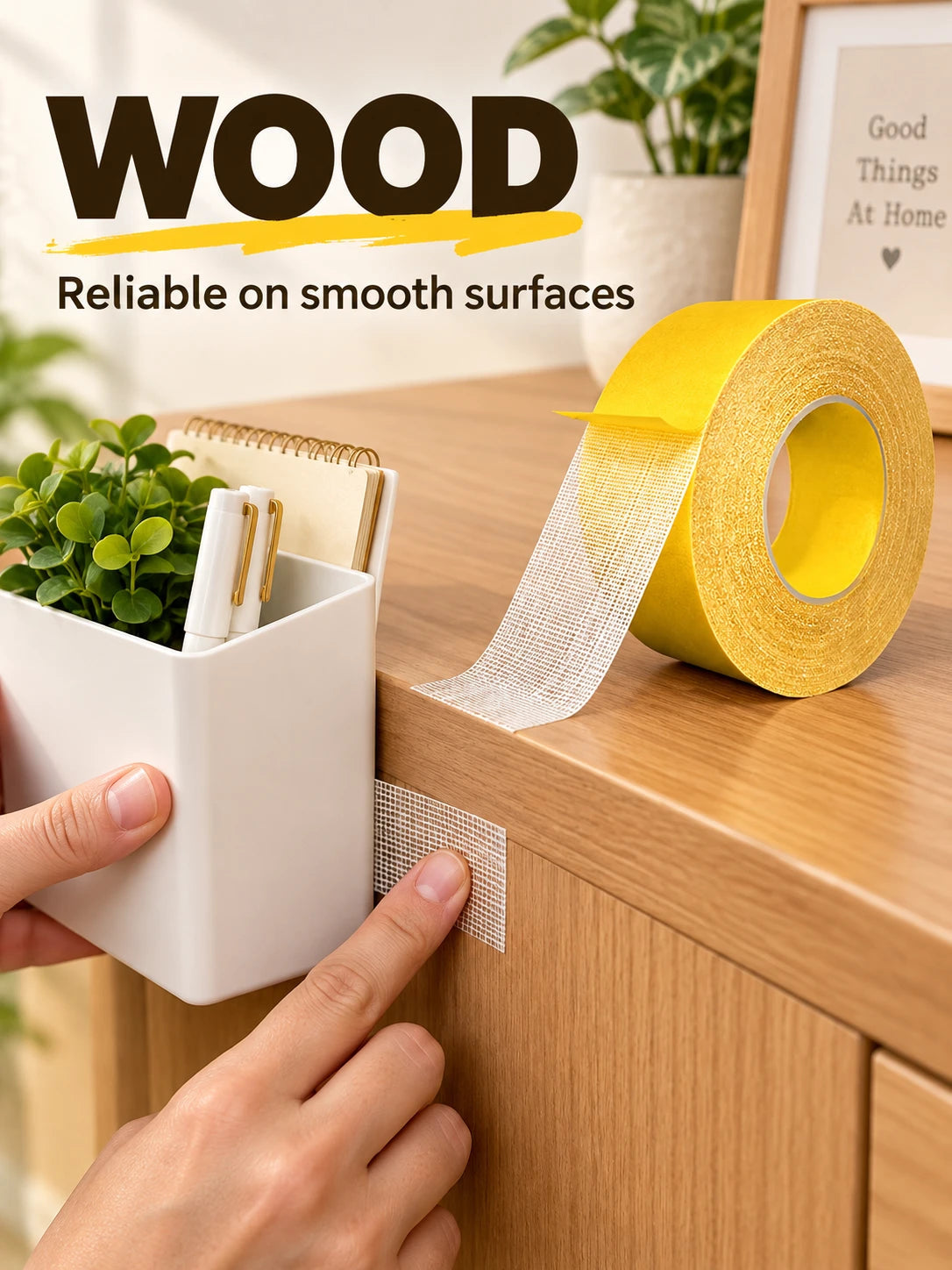 🏠 Multi-Surface Fiber Mesh Tape – Strong Hold for Carpets, Rugs & Home Decor 🛠️