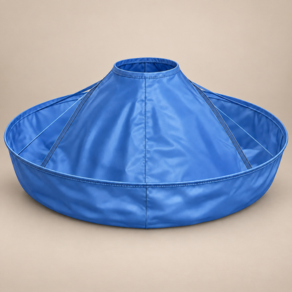 ✂️ Foldable Hair Catch Cape – Memory Steel Ring for Instant Mess-Free Grooming 🌀