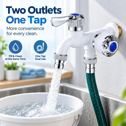 🚰 2-in-1 Dual Outlet Utility Faucet
