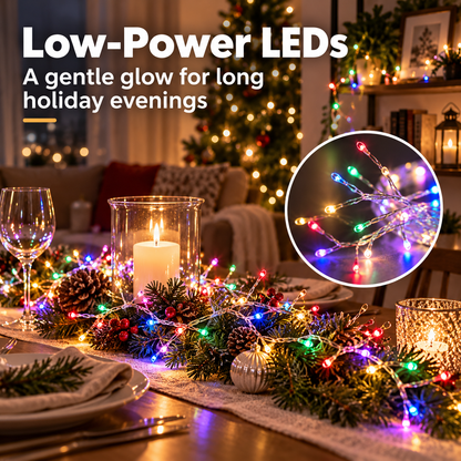 🎄 Wrap It. Shape It. Light Up Christmas — Copper Wire Firecracker String Lights ✨