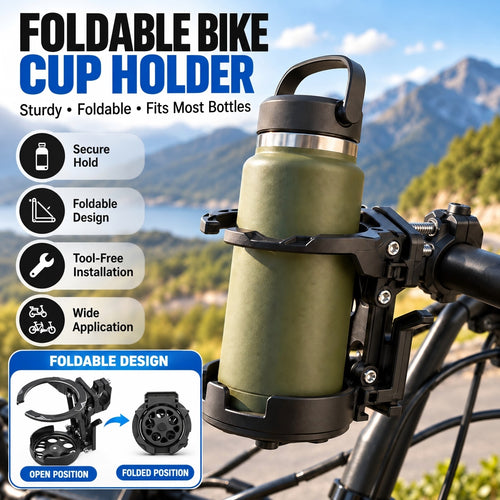 🚴 Foldable Bike Cup Holder