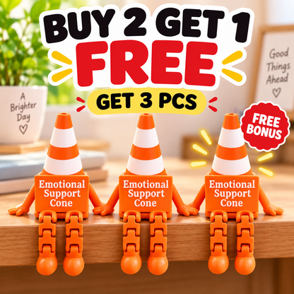 🚧Buy 2 Get 1 Free😂 Traffic Cone Desk Buddy — The Fun Little Coworker Your Desk Needs
