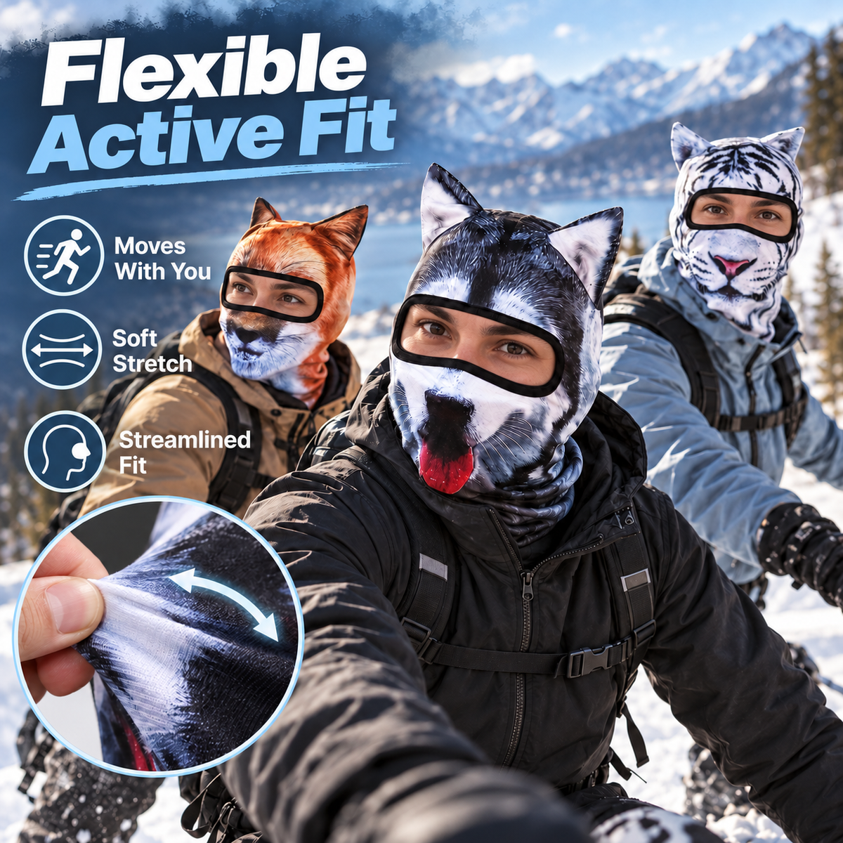 🐾 Ride Wild Stay Cool — Lightweight Breathable Animal Cycling Balaclava 🚴💨