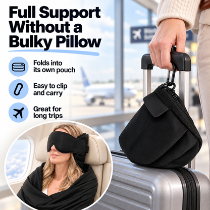 ✈️ 3-in-1 Full Support Travel Kit – Rest Better on Every Flight 😴💤