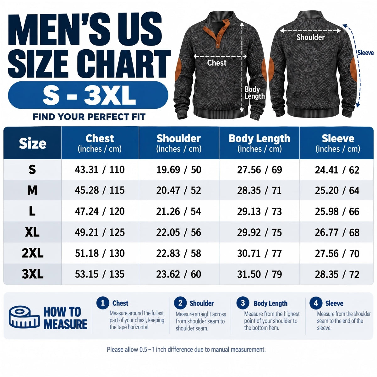 Men's Jacquard Stand Collar Henley Shirt
