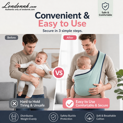 👶 4-in-1 Breathable Baby Carrier – 0-36 Months, Front/Back/Facing In/Out – Hands-Free