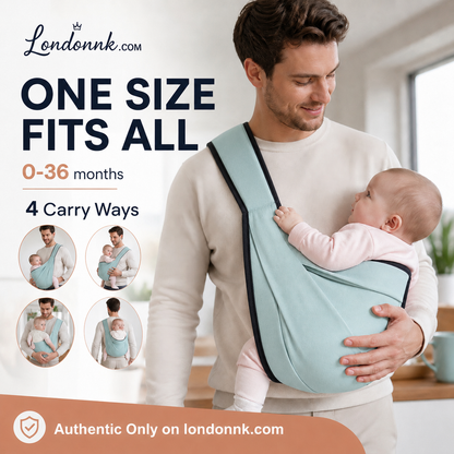 👶 4-in-1 Breathable Baby Carrier – 0-36 Months, Front/Back/Facing In/Out – Hands-Free