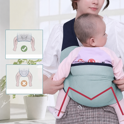 👶 4-in-1 Breathable Baby Carrier – 0-36 Months, Front/Back/Facing In/Out – Hands-Free