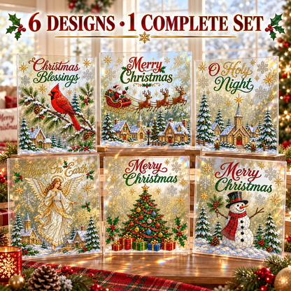 🪟Magical Christmas Scenic Window Clings – Double-Sided Reusable Holiday Glass Stickers