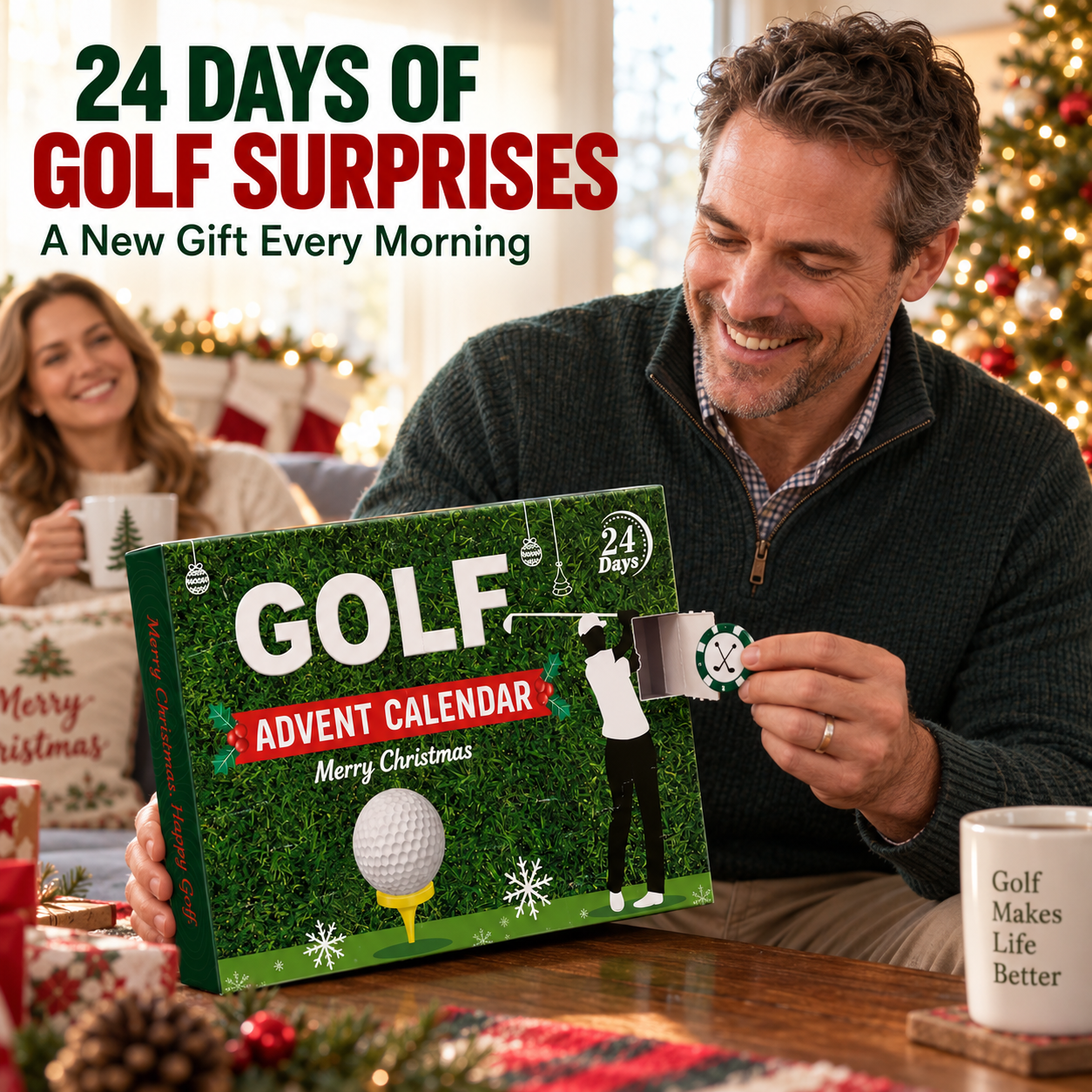 🎁 The Ultimate Golfer's Advent Calendar 2026 – 24 Days Holiday Countdown Surprise ⛳