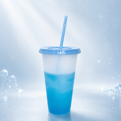 ❄️Summer temperature-regulating large-capacity color-changing cup when cooled