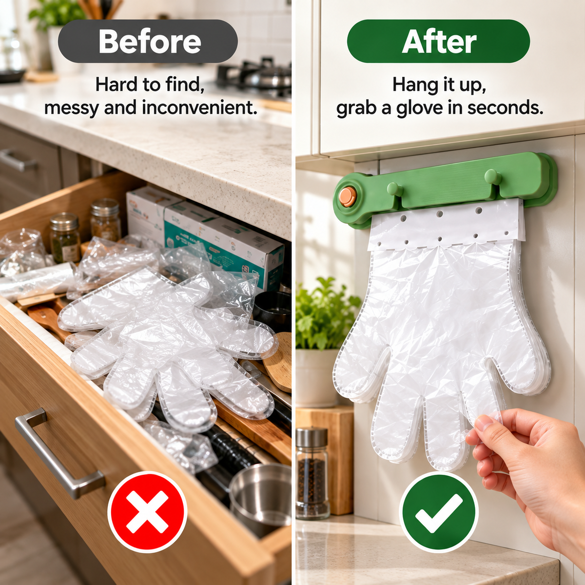 🧤Hanging Disposable PE Gloves