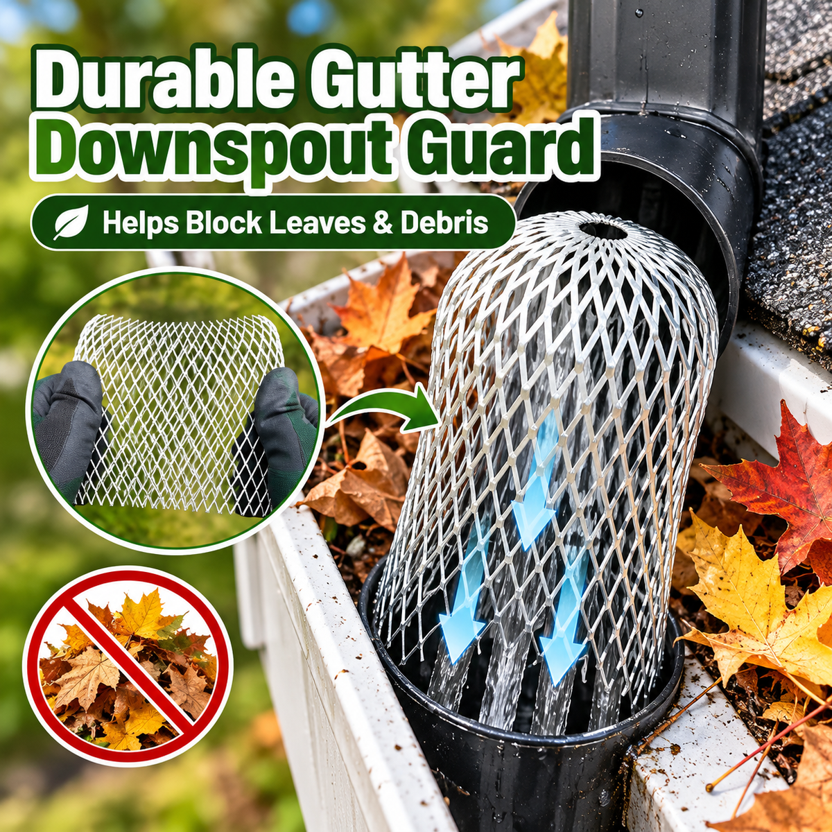 🐭 Expandable Metal Drain Guard – Mouse & Debris Barrier for Pipes & Outdoor Drains
