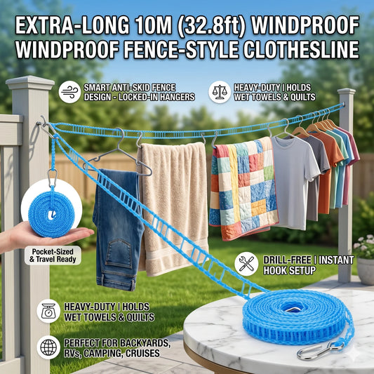 ✨Buy 1 Get 1 Free✨Windproof non-slip clothesline