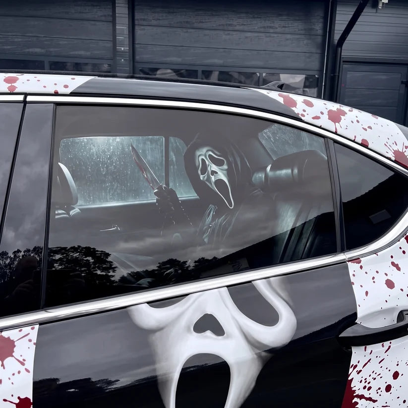 👁️Horror Movie Character Perforated Side Window Sticker (one pair)